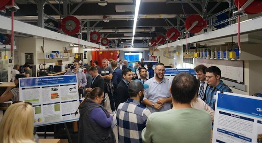 group of people at the expo