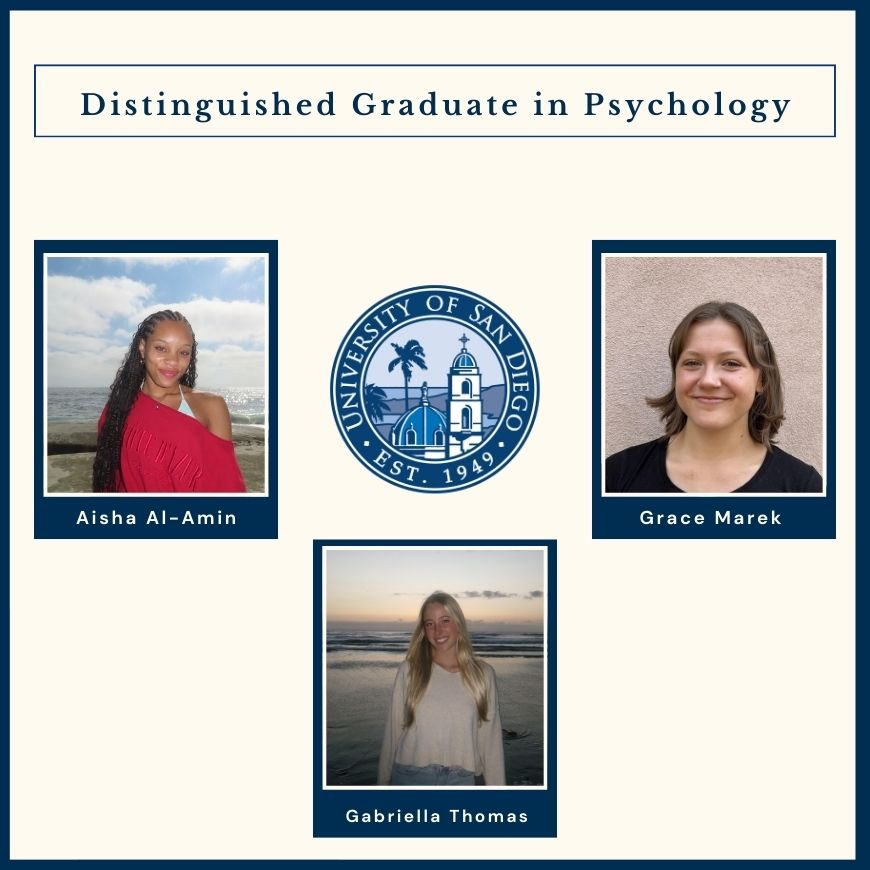 Distinguished Graduates: Gabriella Thomas, Aishia Al-Amin and Grace Marek