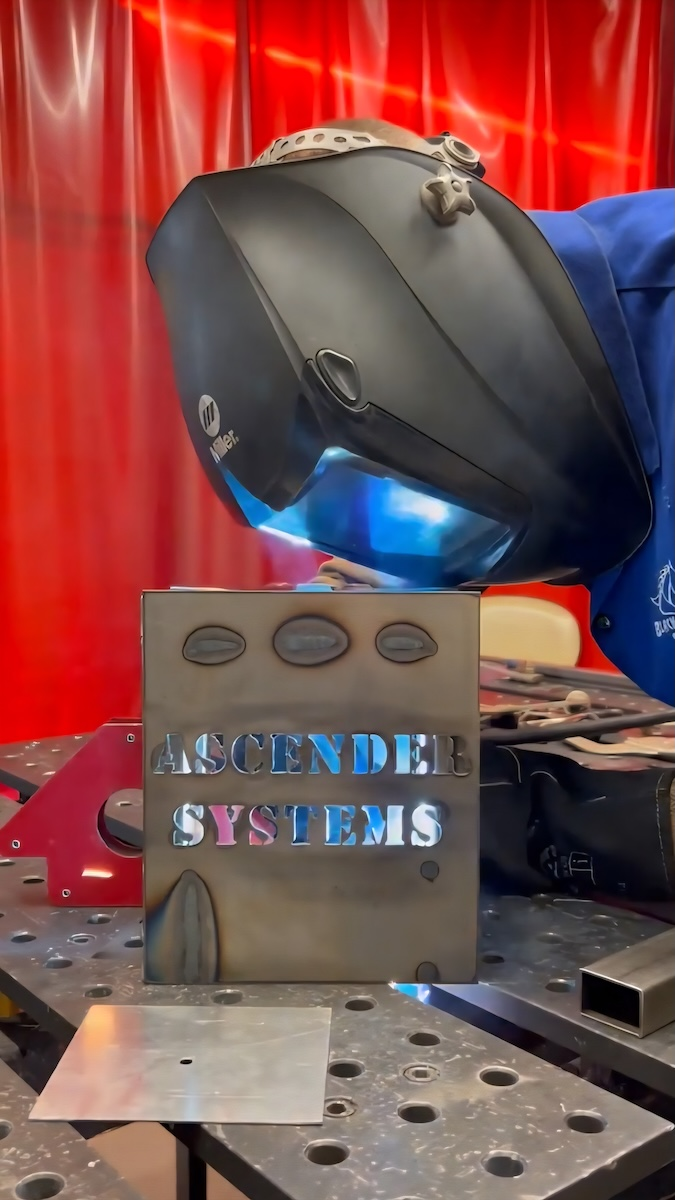 Cameron Colucci welding