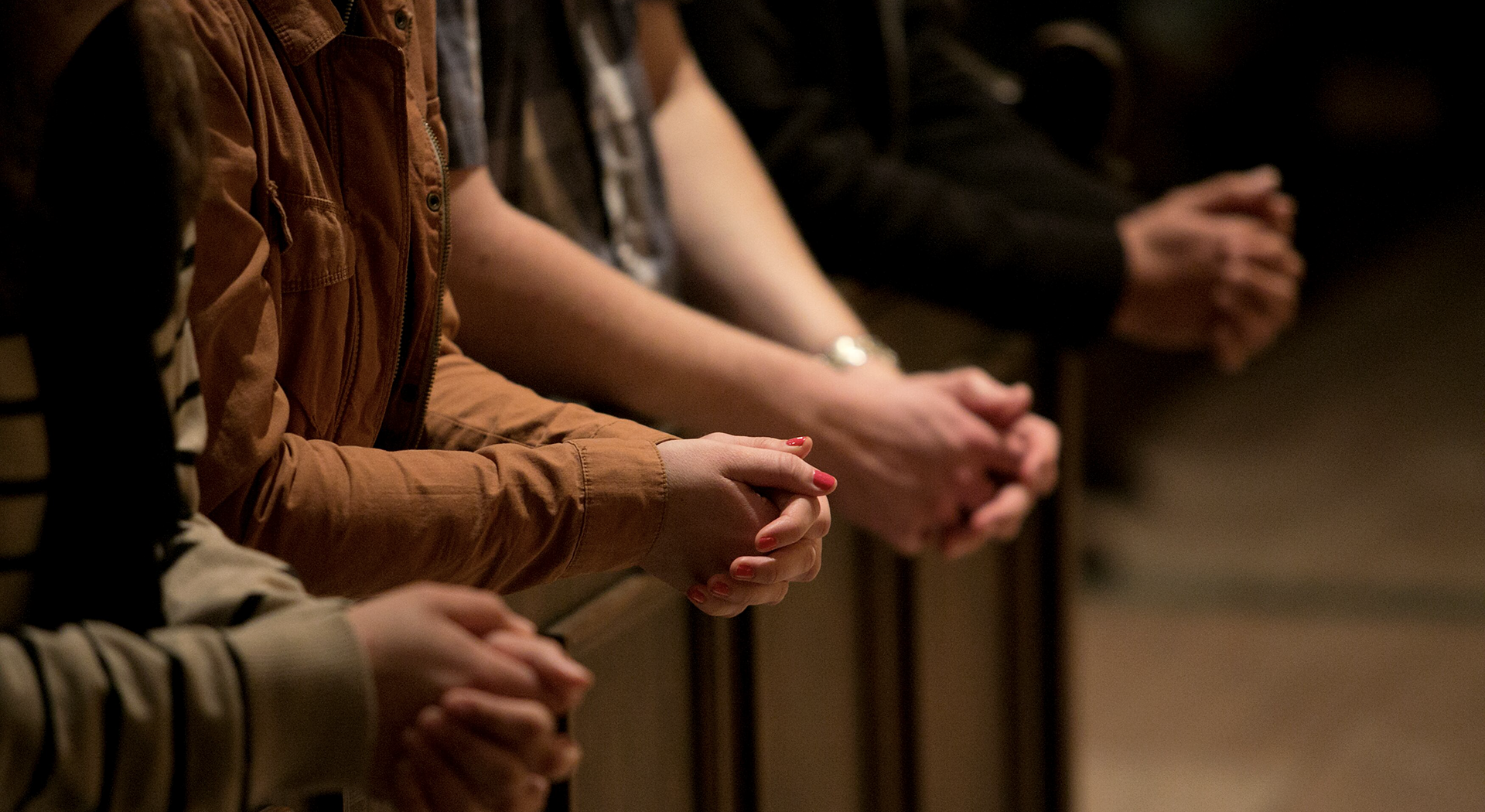 Founders Chapel Praying Students