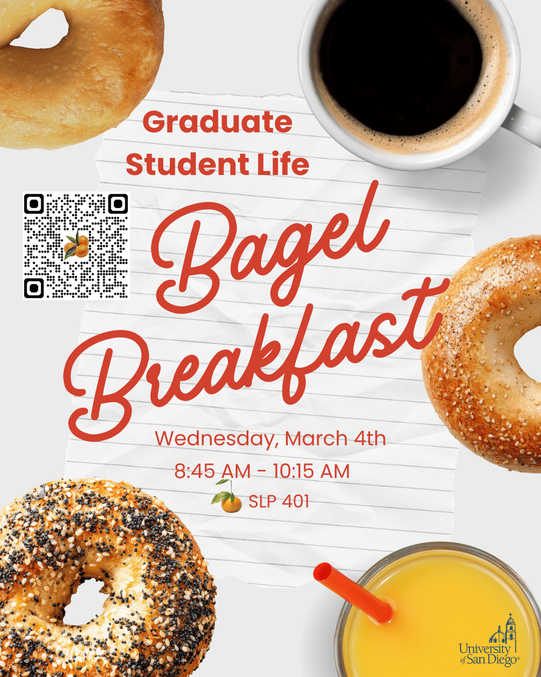 Graduate Student Life: Bagel Breakfast