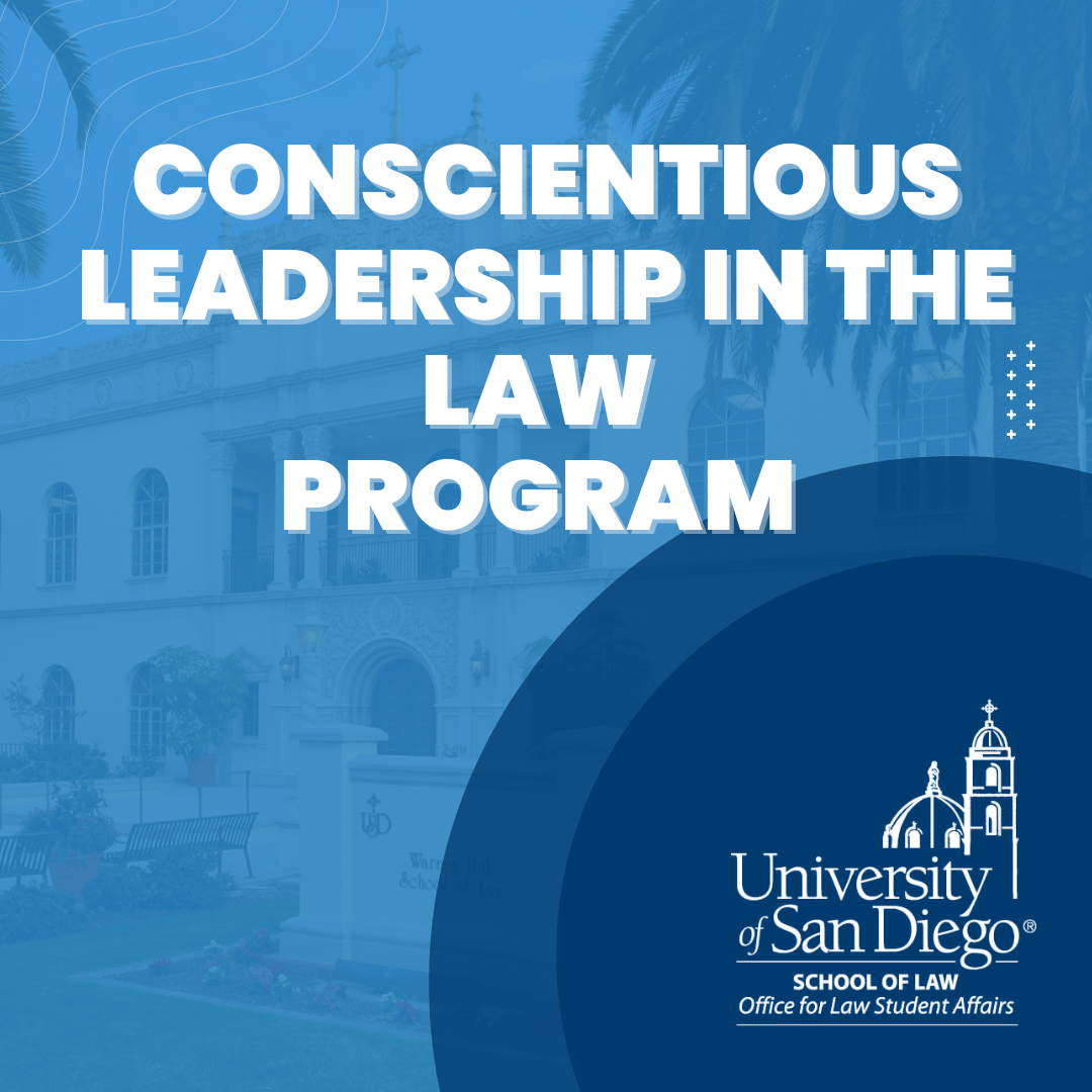 Conscientious Leadership in the Law Program Spring 2026 Workshops