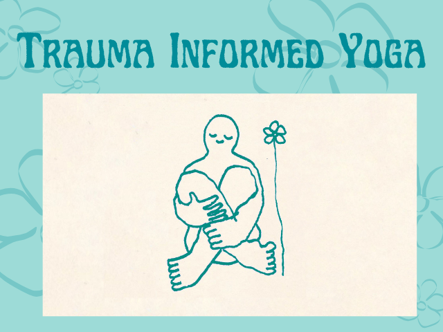 Light blue background with human hugging themselves and …