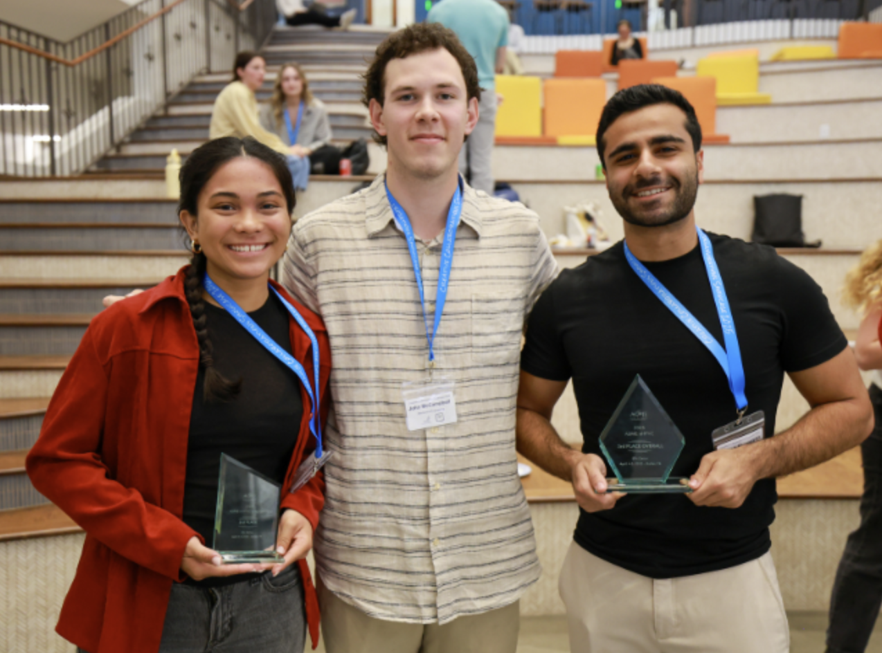 people holding awards