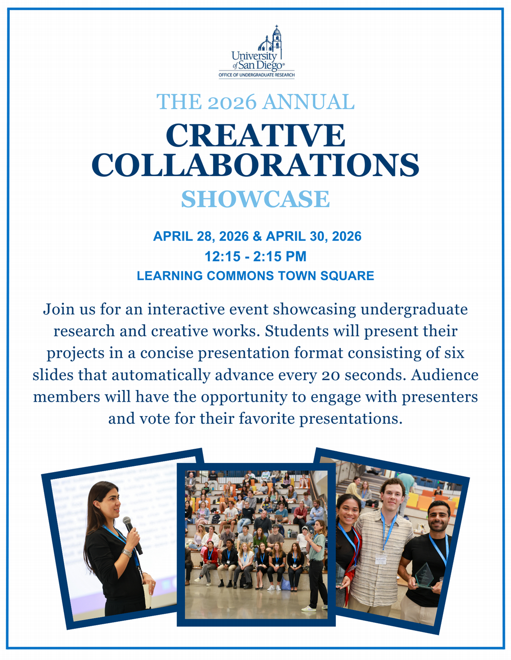 Creative Collaborations Showcase flyer