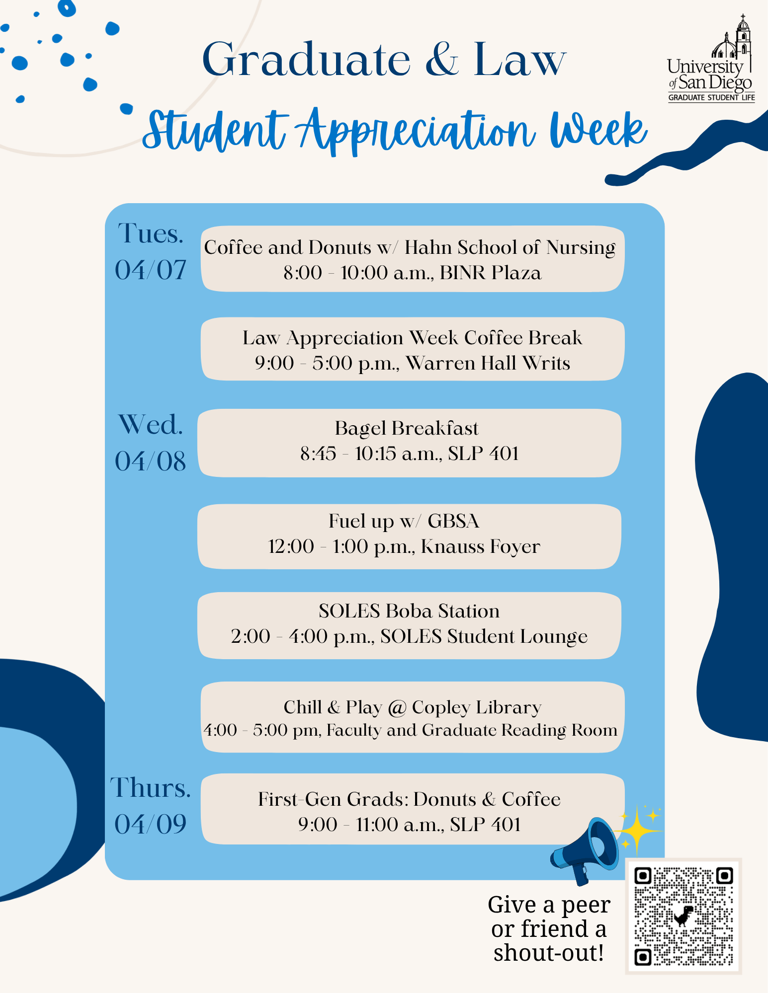 Graduate & Law Student Appreciation Week
