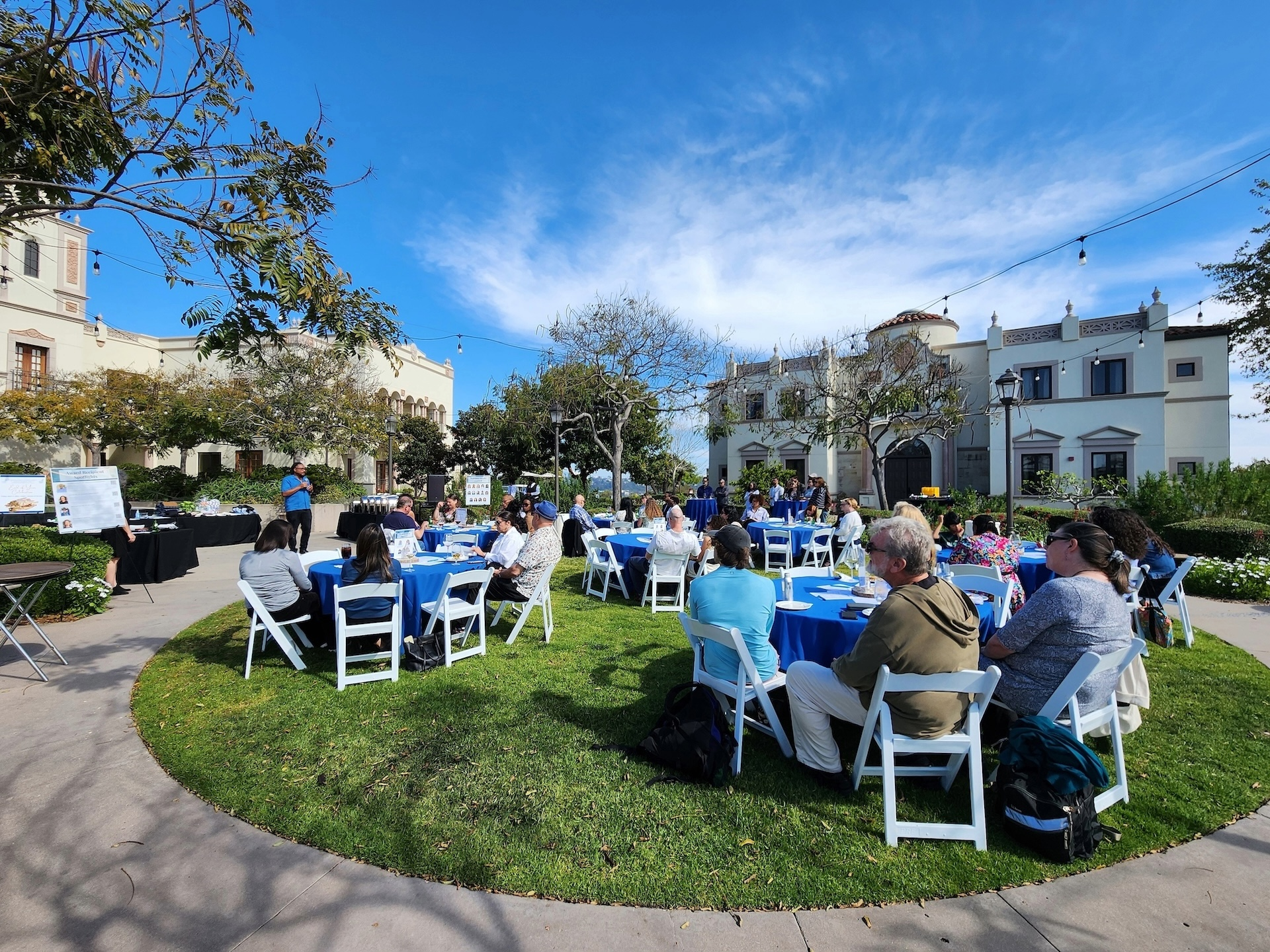 Faculty members at event celebrating CEE's 25th anniversary