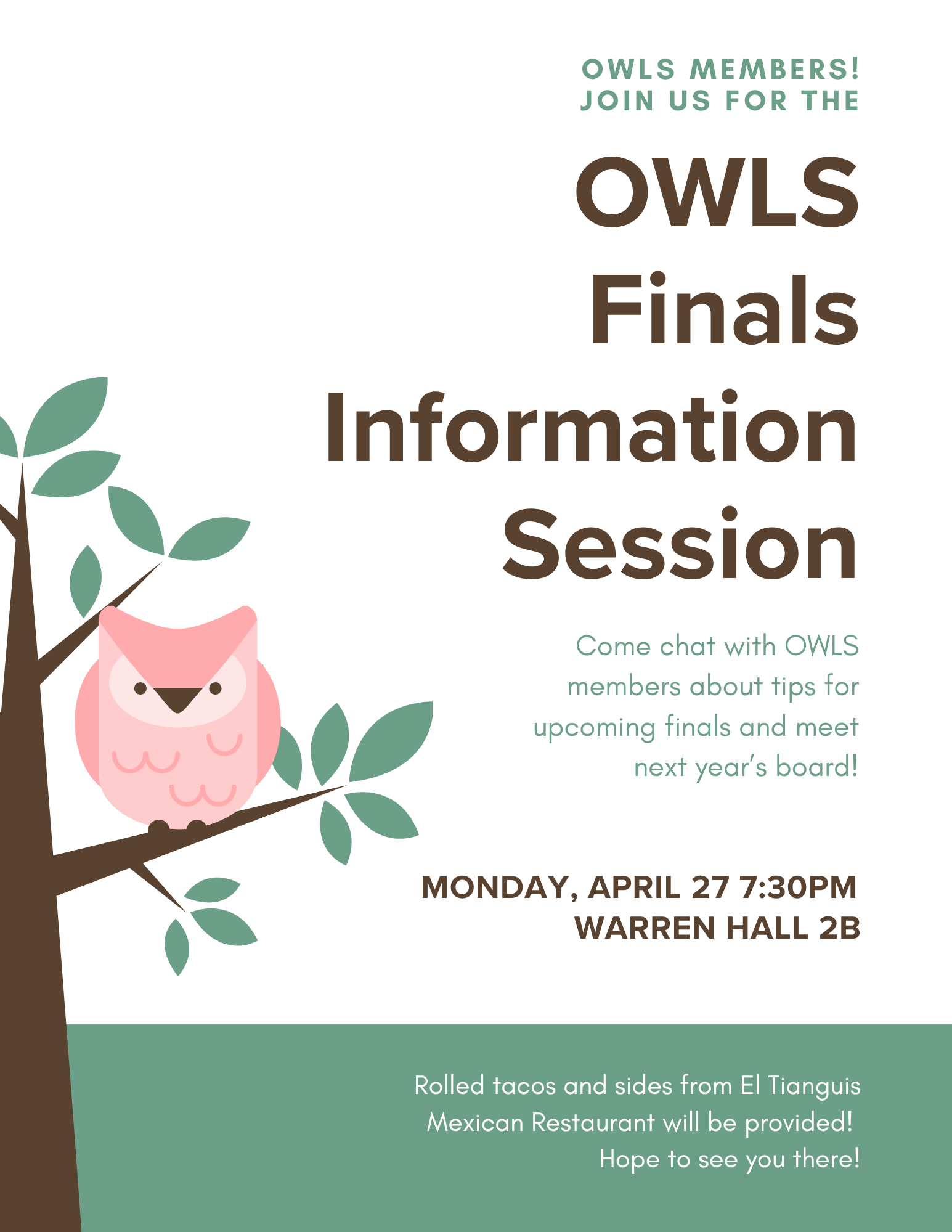 owls flyer