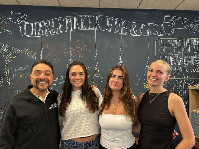 2026 EcoExit Team Leaders: JC Rivas, Aliana Taliaferro, Harper Murphy and Lilly Tebaldi. 
