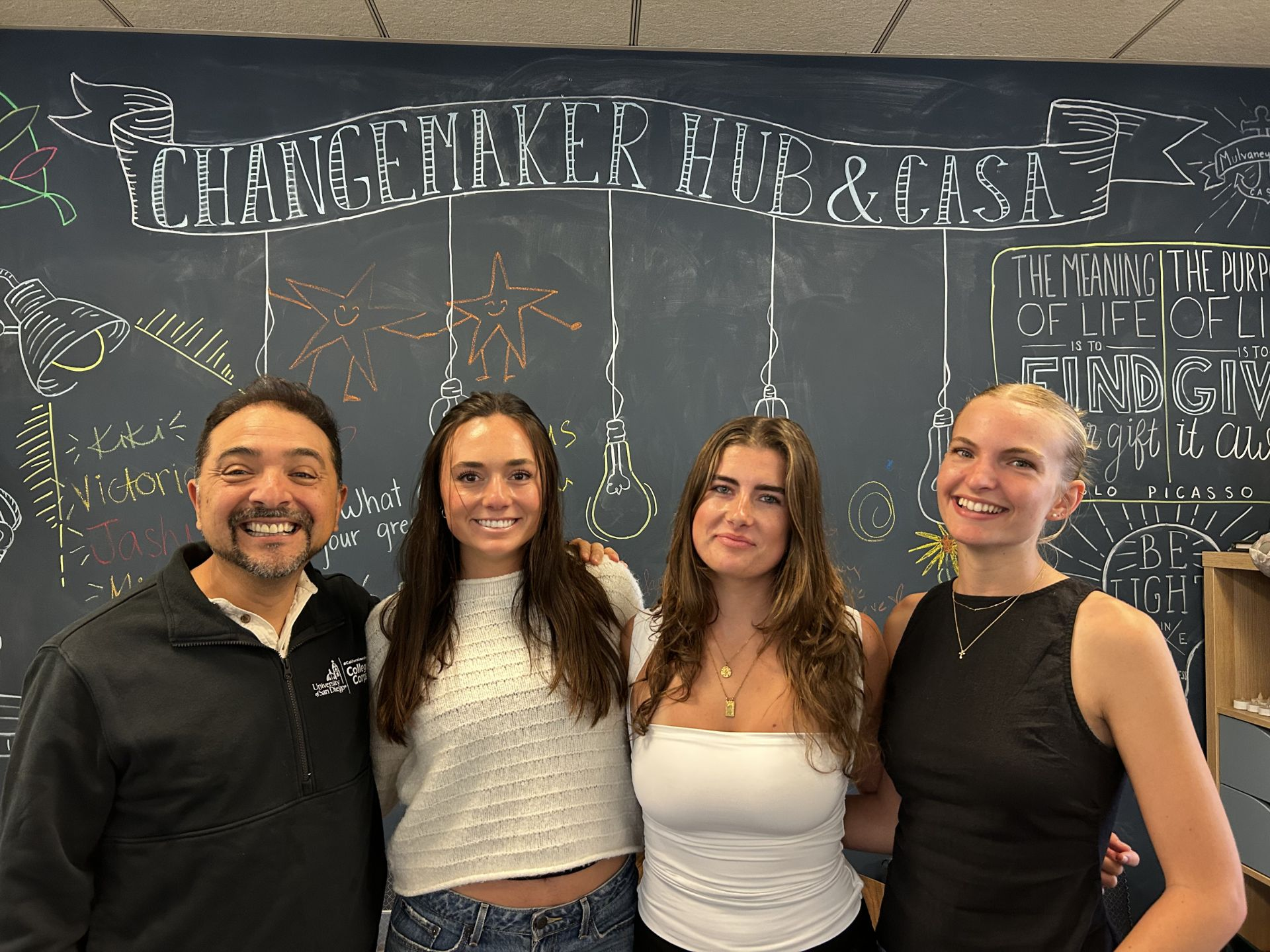 2026 EcoExit Team Leaders: JC Rivas, Aliana Taliaferro, Harper Murphy and Lilly Tebaldi.