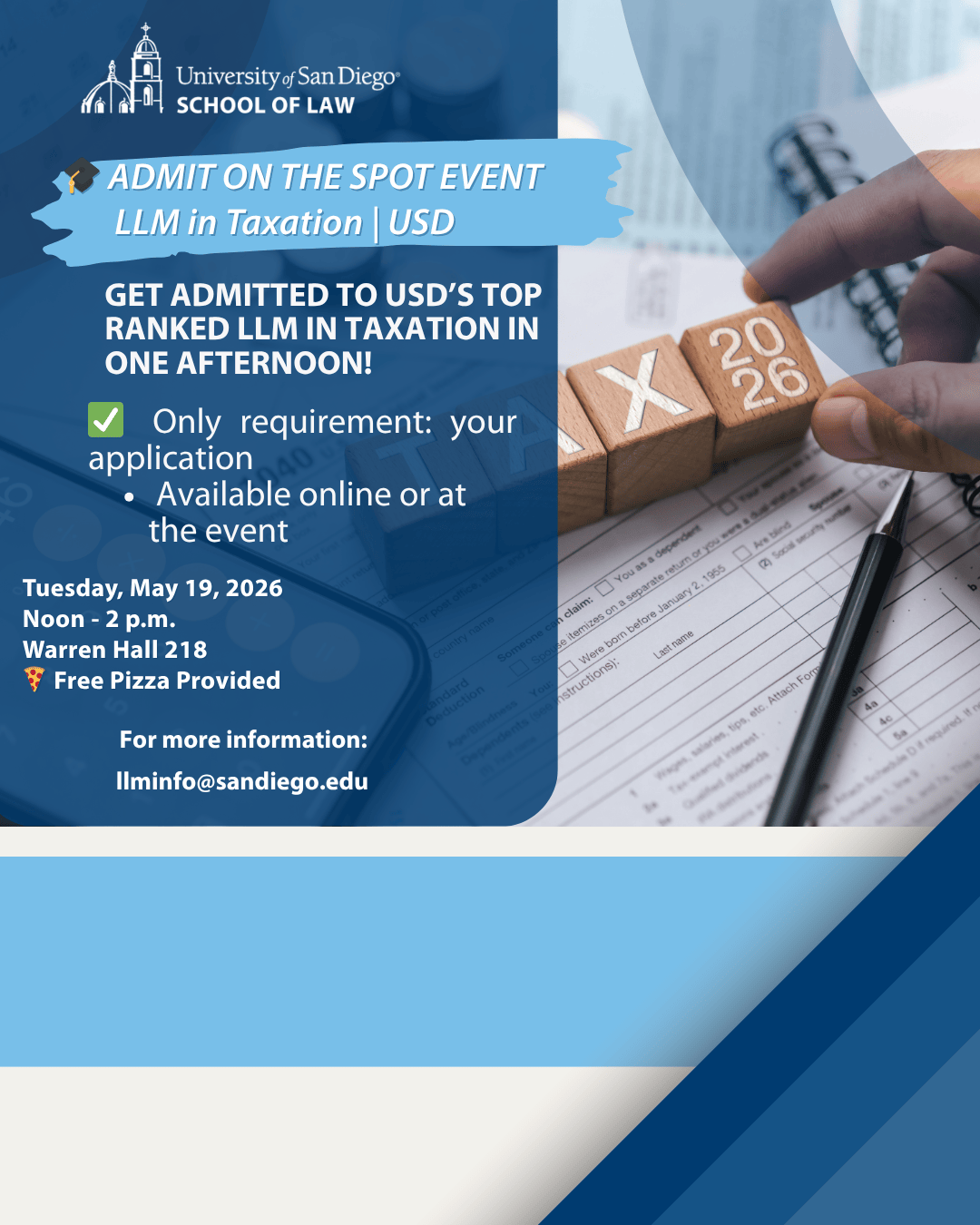 Admit on the Spot—LLM in Taxation