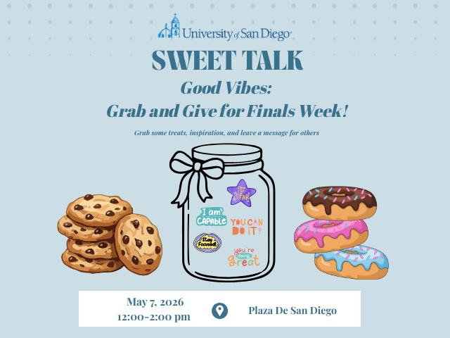 May 2026 Sweet Talk - Good Vibes: Grab and Give for Finals …