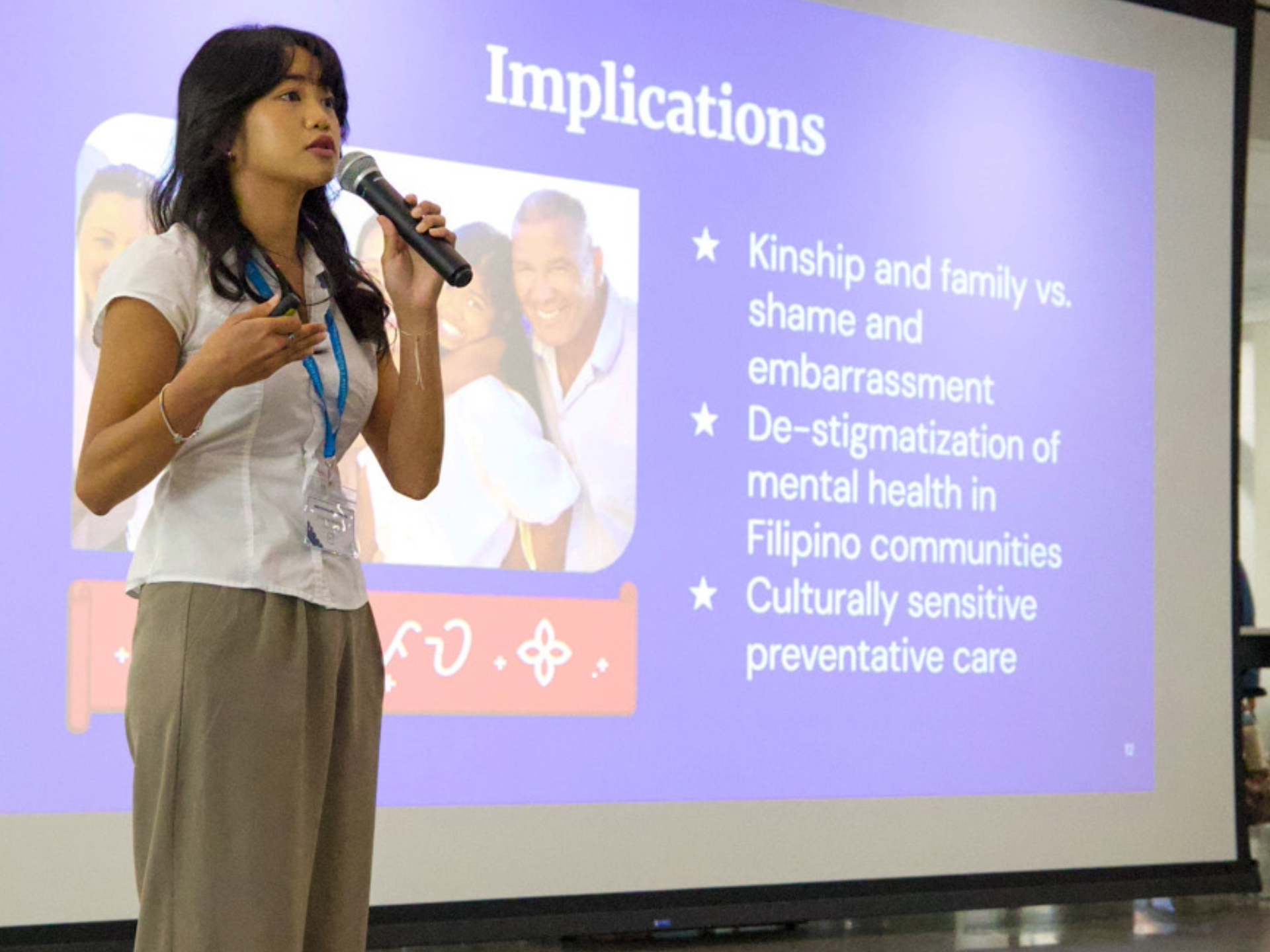 Student presents research at Creative Collaborations