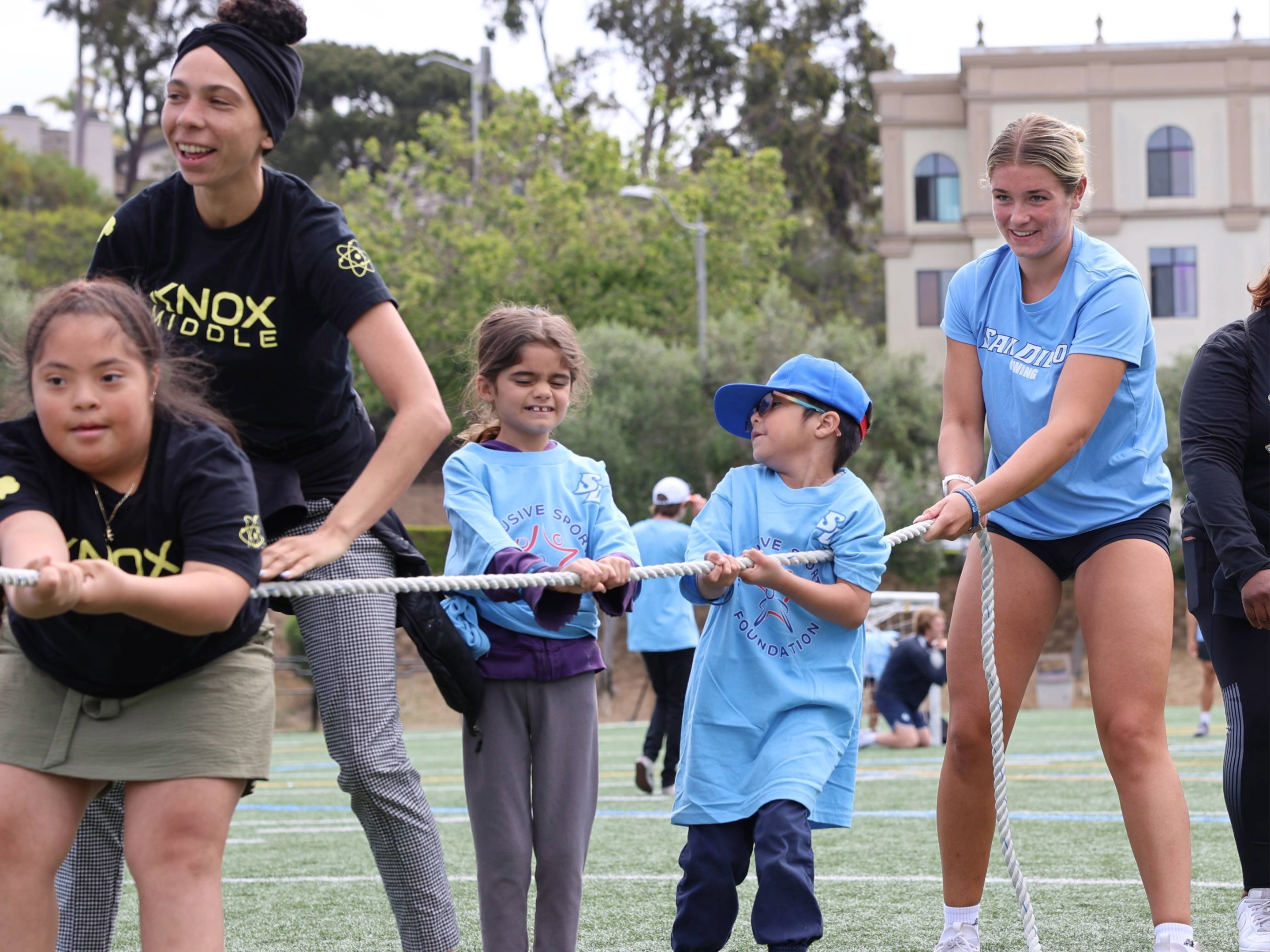 Tug-of-war at Inclusive Sports Day