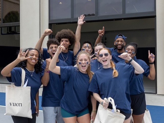 Participants in the USD Wellness Olympics