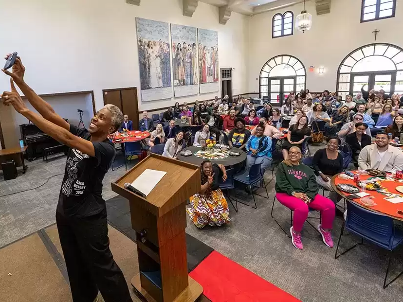 Attendees at a past Juneteenth celebration at USD