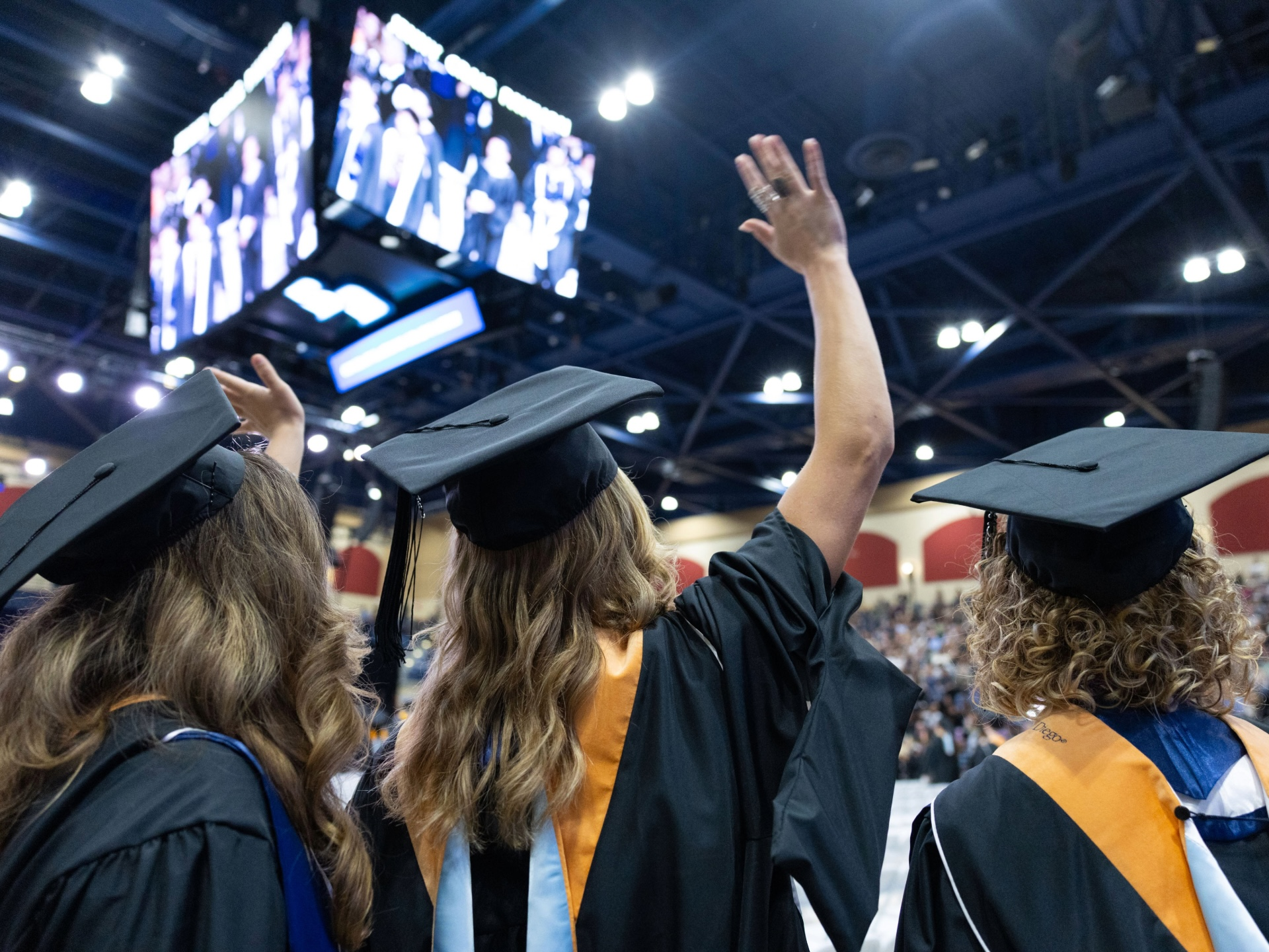 Graduates at one of USD's 2026 Commencement ceremonies