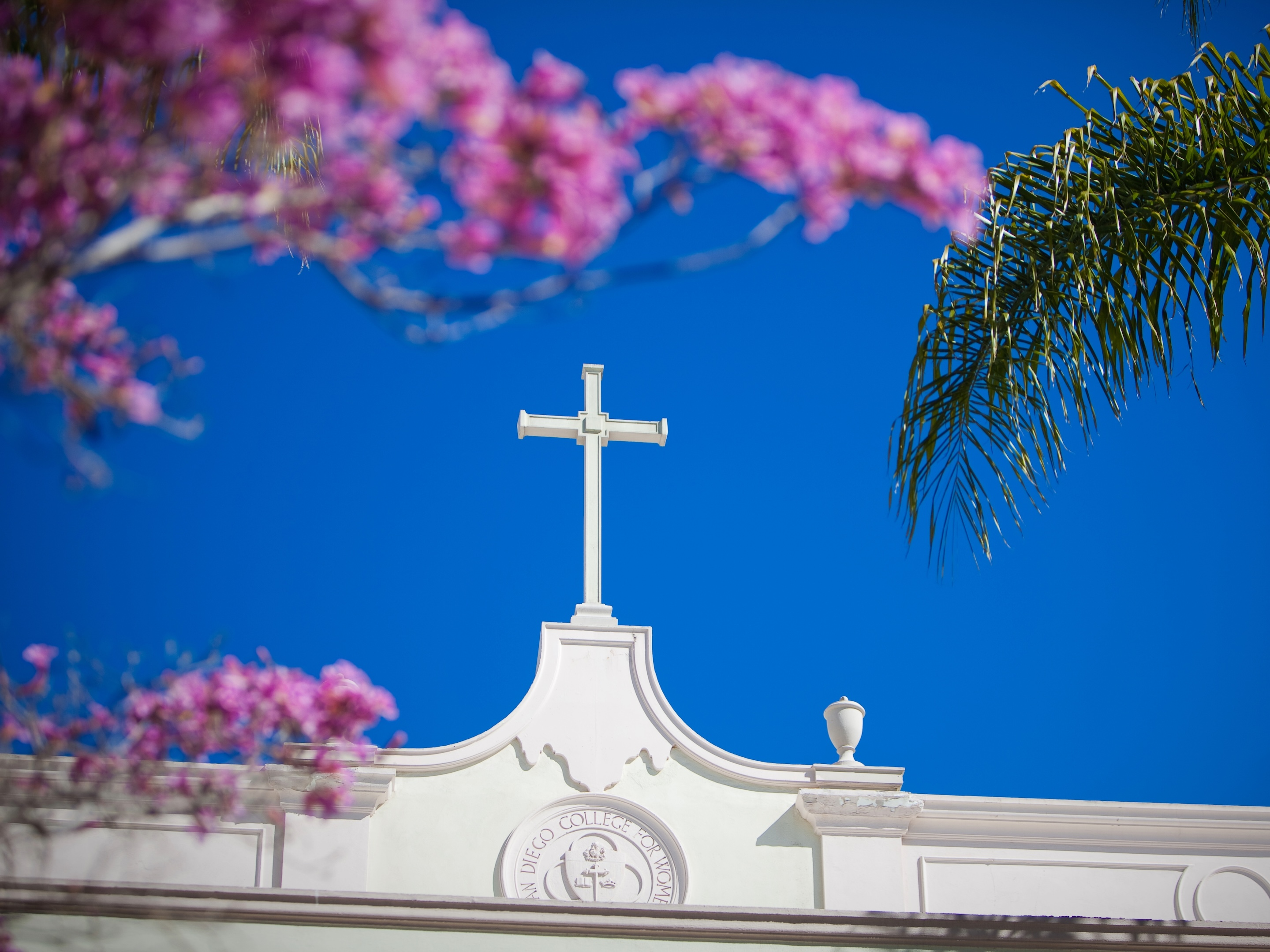 Cross on building at USD