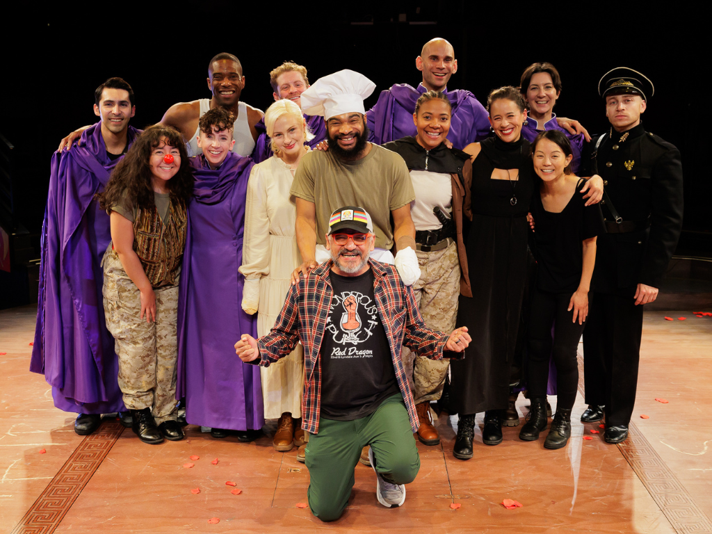 Students and director Jesse Perez in the MFA in acting program at USD.