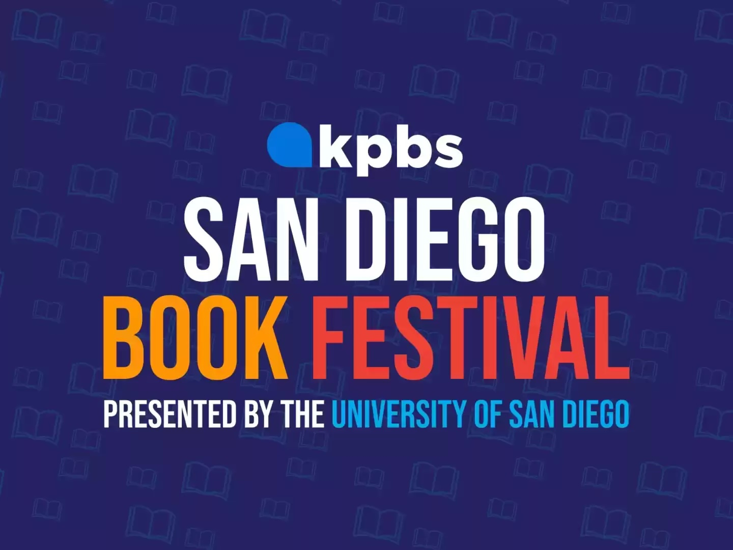 main kpbs book festival at USD logo