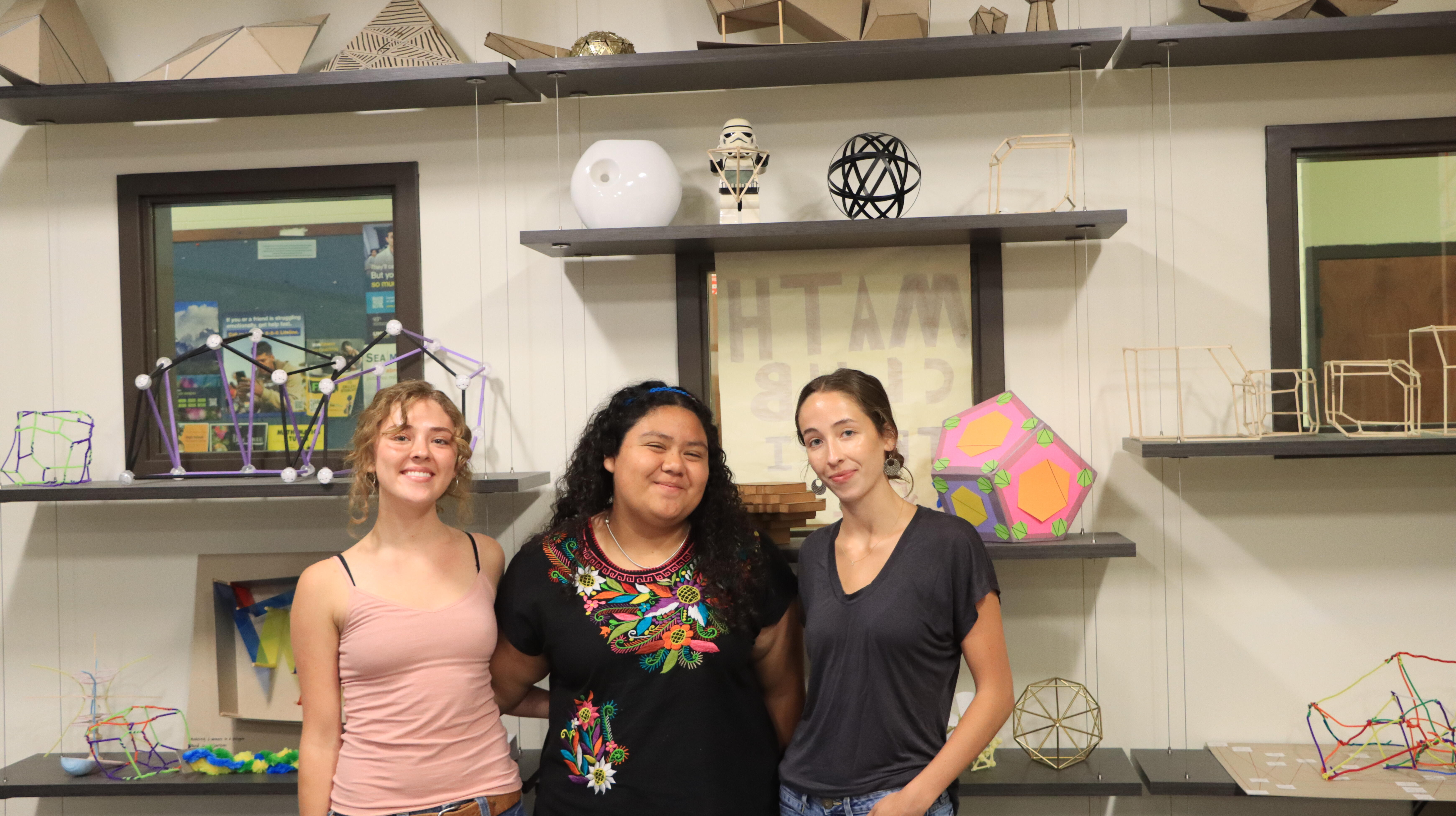 Gianna Rodrigez , Katherine Figueroa Lopez, and Stella Gibbons in the Math Playroom.