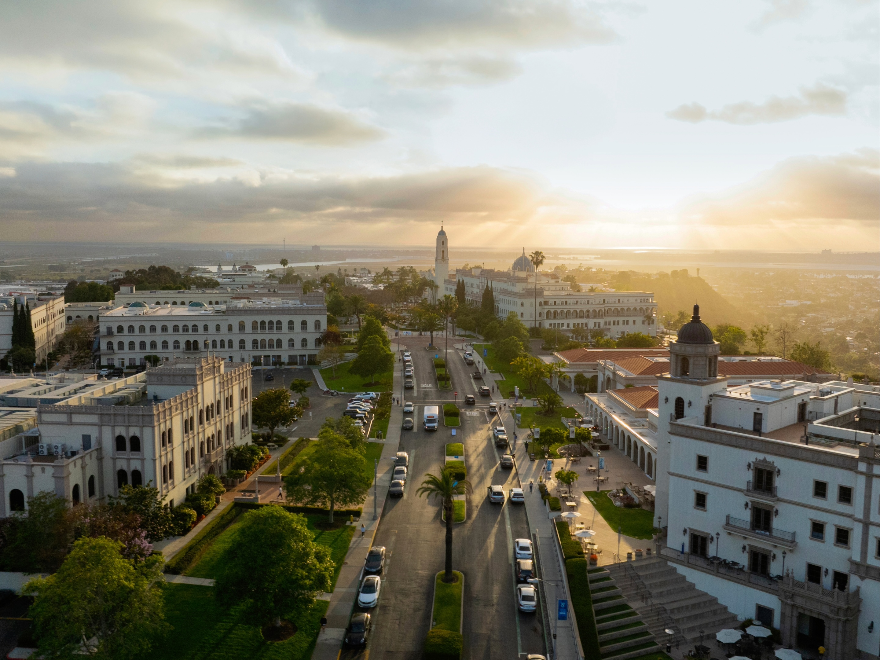 Aerial view of USD Campus
