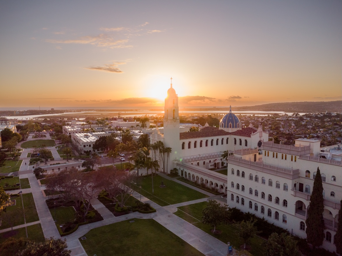 USD Campus at sunset