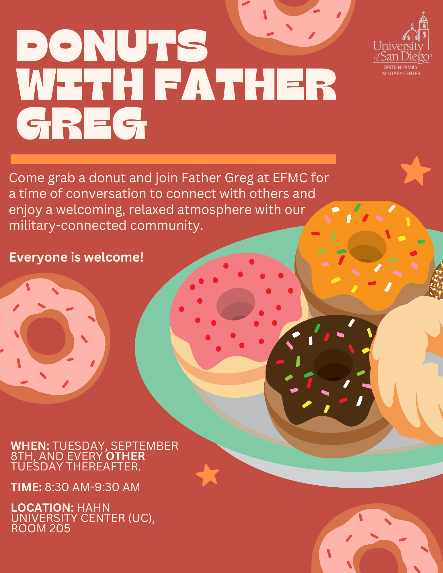 Donuts with Fr Greg