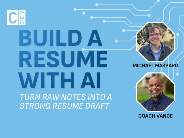 Build a resume with AI