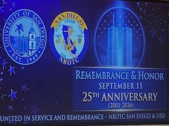 Digital signage for USD 9/11 event