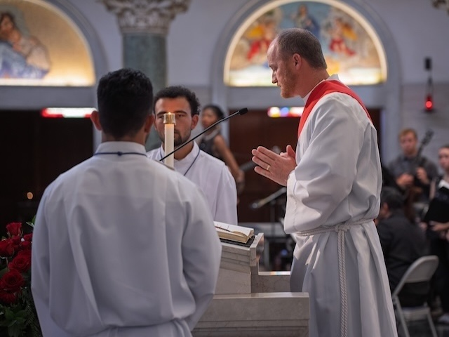 USD staffers present communion vessels 
