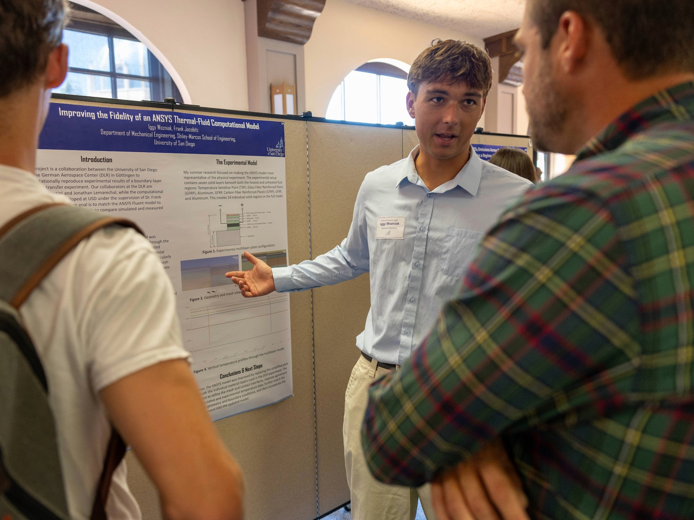 Students were given the option to present their research in Salomon Hall ...