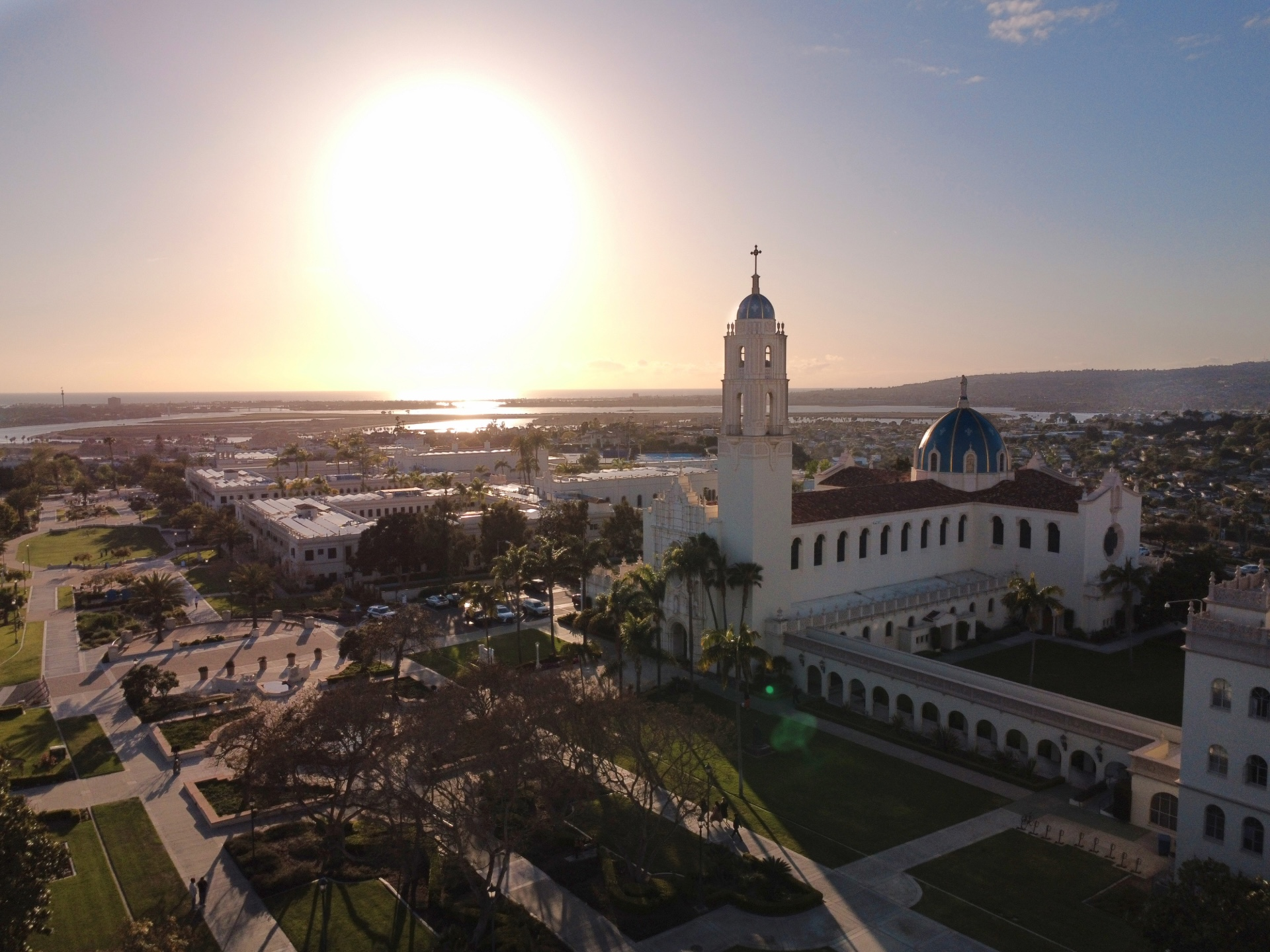 USD campus and the Immaculata Church
