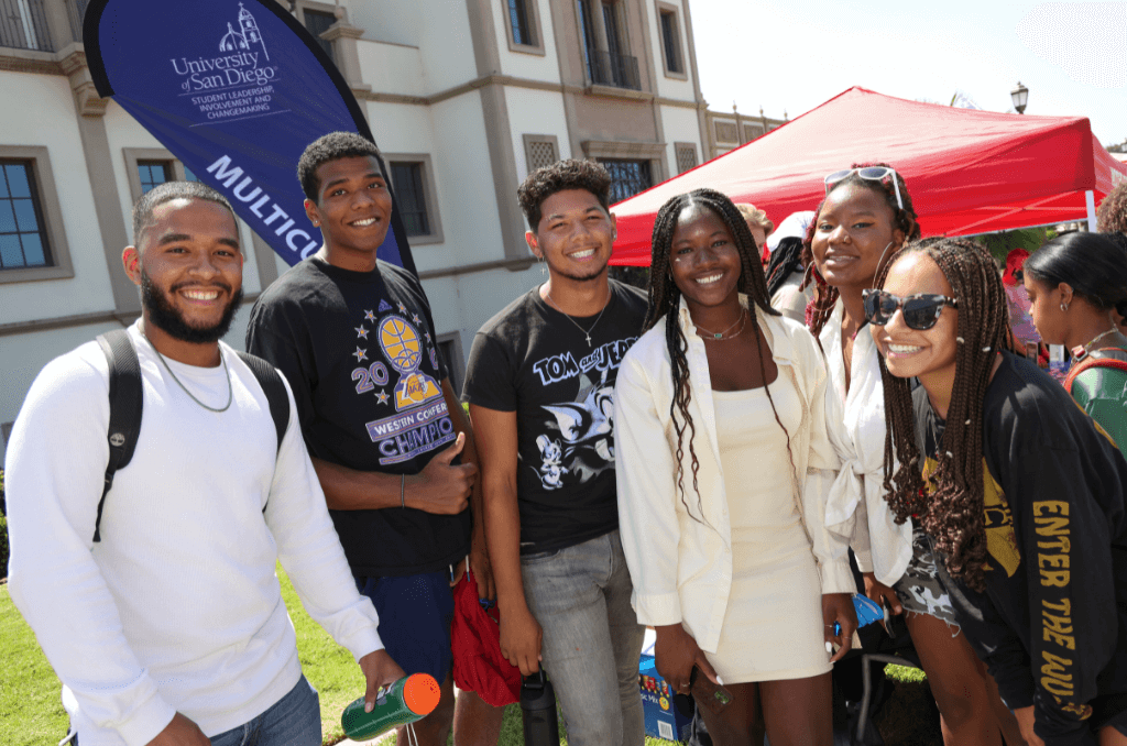 Students from the United Front Multicultural Center extend a warm welcome to our newest Toreros.