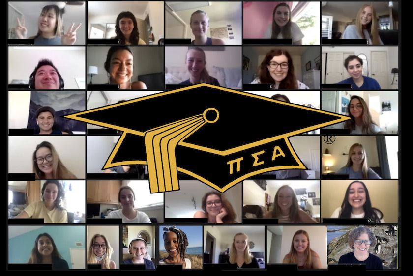 Collage image of USD Mortar Board members