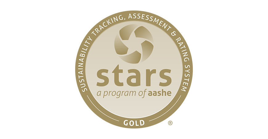 Gold rating logo from AASHE