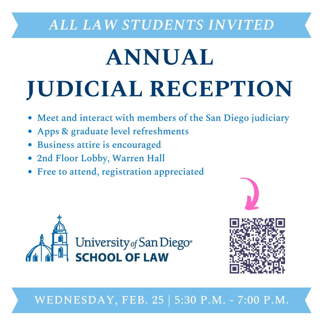 USD School of Law Judicial Reception