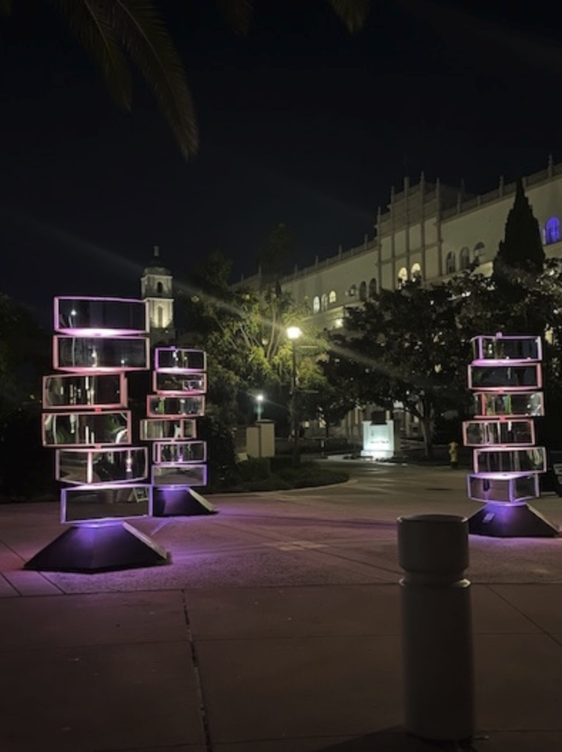 “Reflexion” features colorful lights that can be seen during the night. Photo courtesy of Sarah Fahey