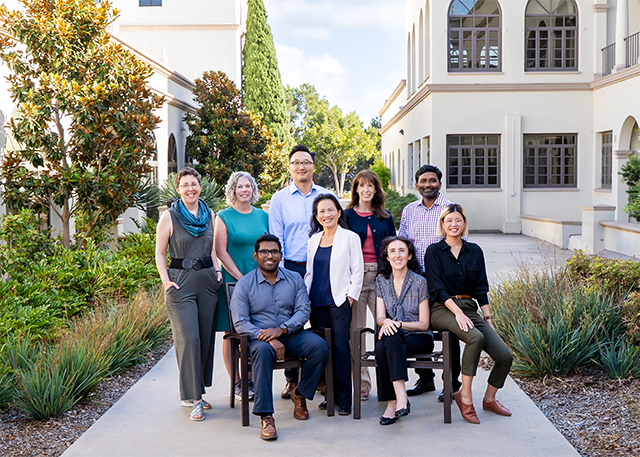 ResDataNexus Initiative Team (from left to right): Amanda Makula (Associate Professor, Copley Library), Margaret Leary (Assistant Provost, Institutional Research & Effectiveness), Md Nafee Al Islam (Assistant Professor, Computer Science), Jae Kim (Associate Professor, Industrial & Systems Engineering), Truc Ngo (Vice Provost for Research and Administration), Traci Merrill (Director, Office of Sponsored Programs), Joy Brunetti (Web Manager, Information Technology Services), Satish Attili (Enterprise Applications Team Lead, Information Technology Services), Amy Pham (Associate Professor, Copley Library). Not pictured: Megan Bailey (Web Developer/Programmer, ITS), Holly Hoffman (Research Associate, IRE), Bryan Teague (Sr. Web Administrator, ITS)