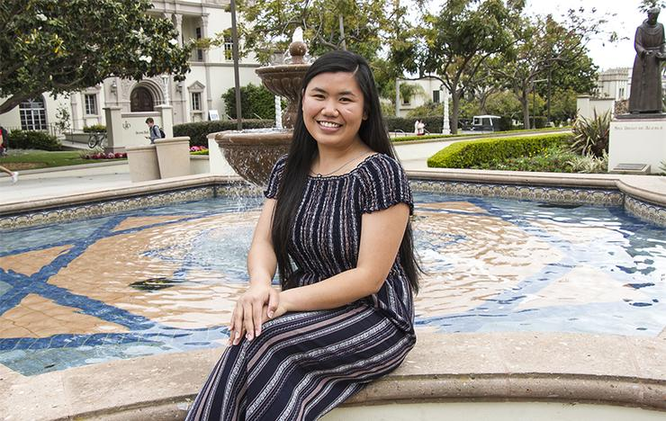 Angelica Ignacio will graduate with two degrees, one each at two different ceremonies on two different days. She's receiving a bachelor and master's degree in accountancy from USD's School of Business