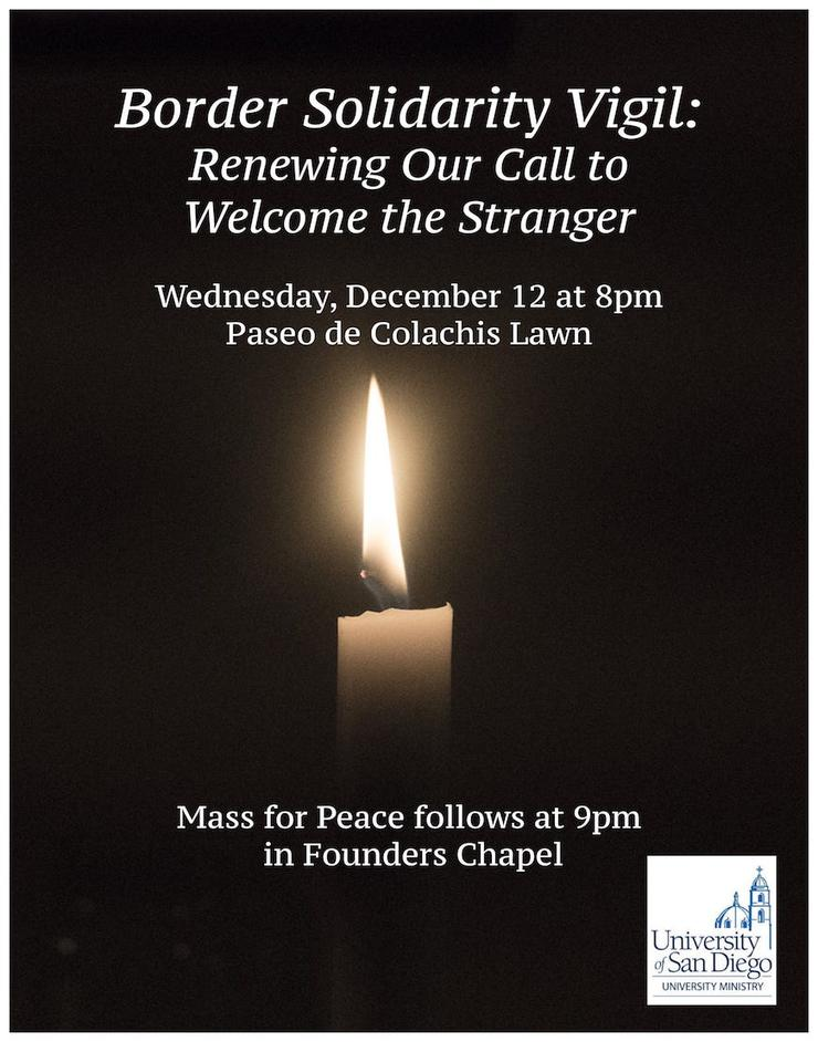 Border Solidarity Vigil flier