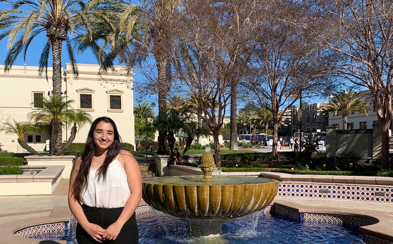 Christina Abdou, Business Administration senior at the University of San Diego