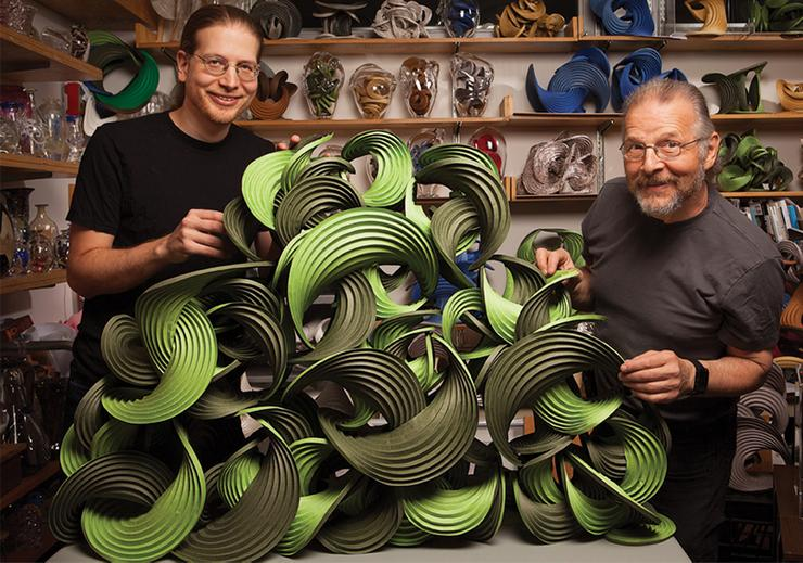 Erik and Martin Demaine, USD Spring Knapp Chair Professors, will present lectures and assist students and faculty throughout USD's Research Week, April 16-20. Photo courtesy of Erik Demaine.