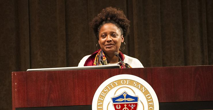 Tracy K. Smith, the 22nd U.S. Poet Laureate, was the special guest speaker for the March 21 Lindsay J. Cropper Memorial Writers Series event. It recognized the 15th anniversary of the USD program.