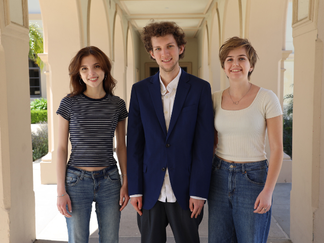 From left to right: Katarina Matic, Dylan Gage, and Moriah McLellan